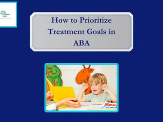 prioritizing goals in aba