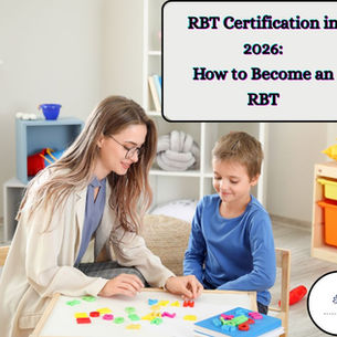 aba therapist sitting with client; says rbt certification in 2026