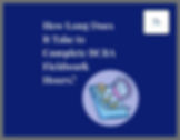 Blue slide asking How Long Does It Take to Complete BCBA Fieldwork Hours? with checklist and stopwatch icon, ABA logo top right
