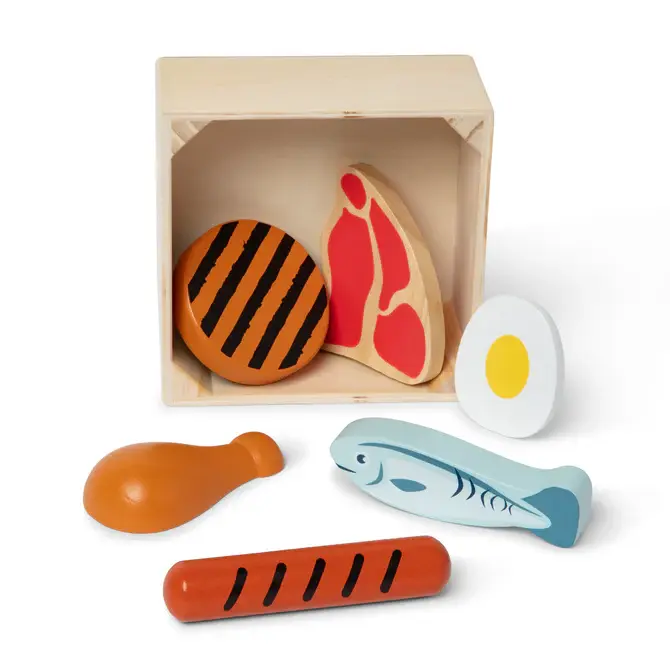 Thumbnail: Wooden Food Groups Play Set - Protein