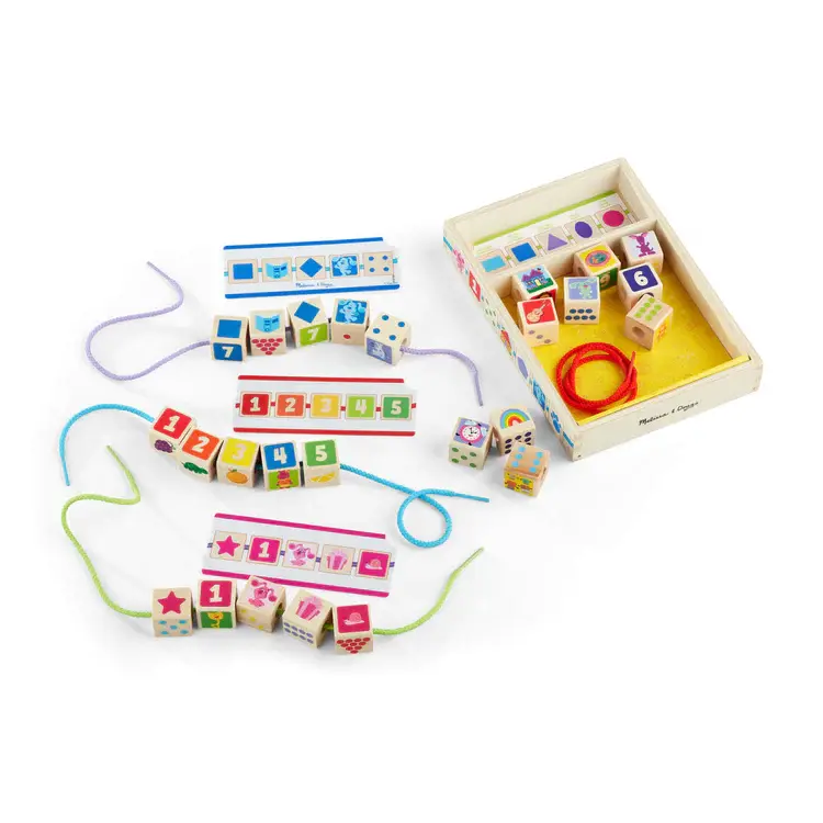 Thumbnail: Blues Clues Wooden Lacing Beads 