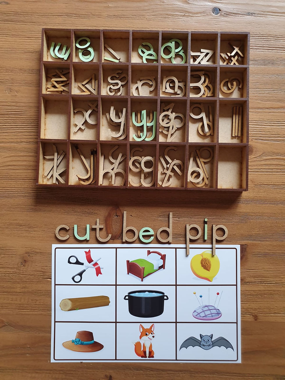Thumbnail: Moveable Alphabet - Ball and Stick font 