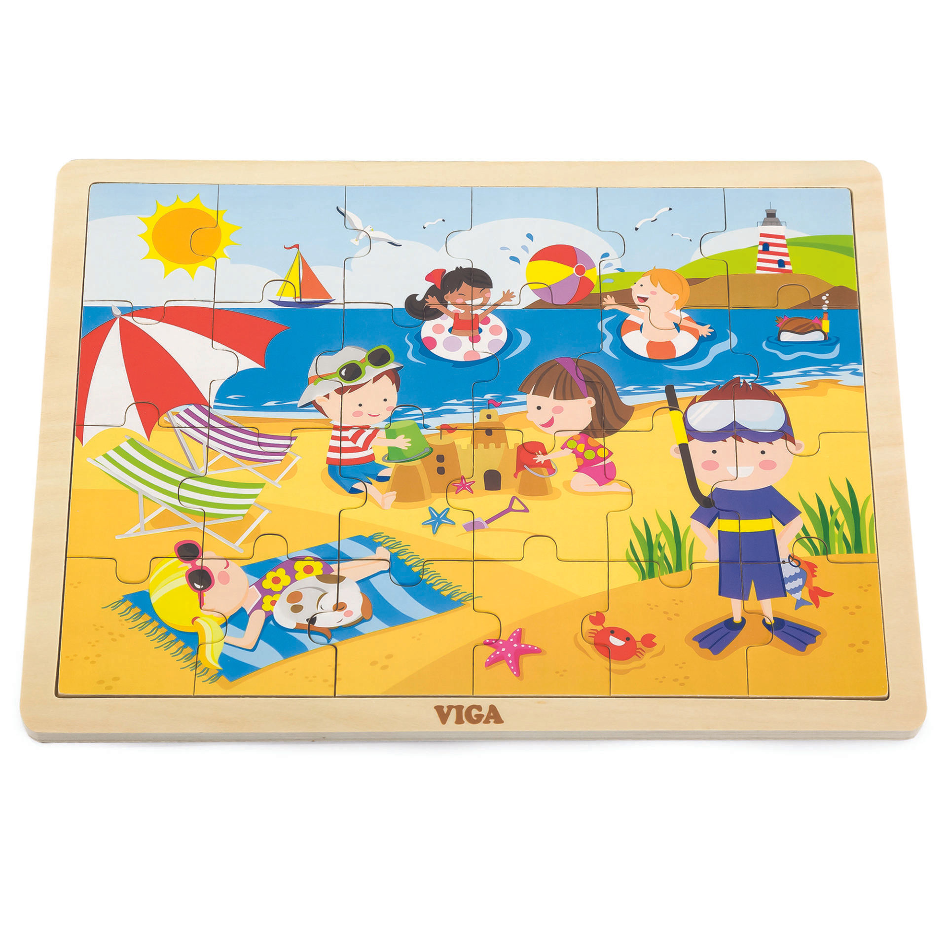 Wooden Puzzle - Summer 24 piece