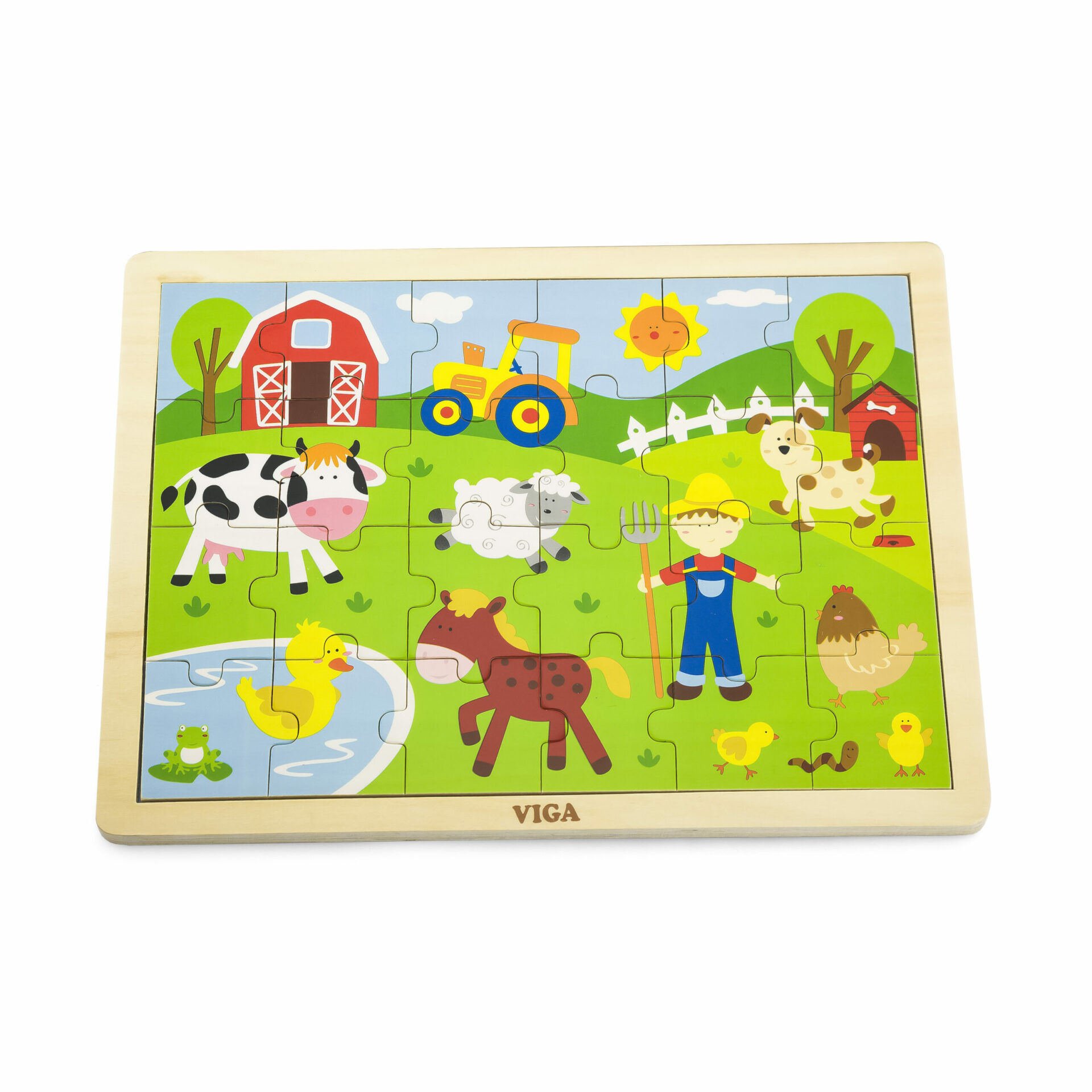 Wooden Puzzle - Farm 24 piece