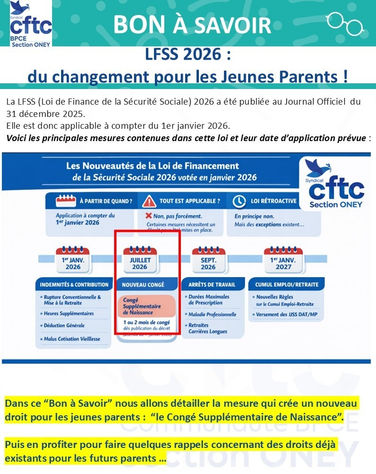 Loi de financement de la SS 2026 : Du changement pour les jeunes parents