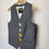 Thumbnail: Imperfect - Grey Waistcoat with Hand Embroidery Size Mens 38