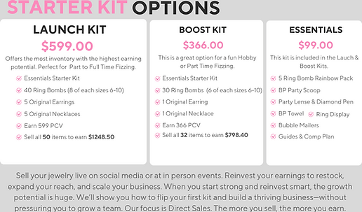 BP Starter Kit Options
