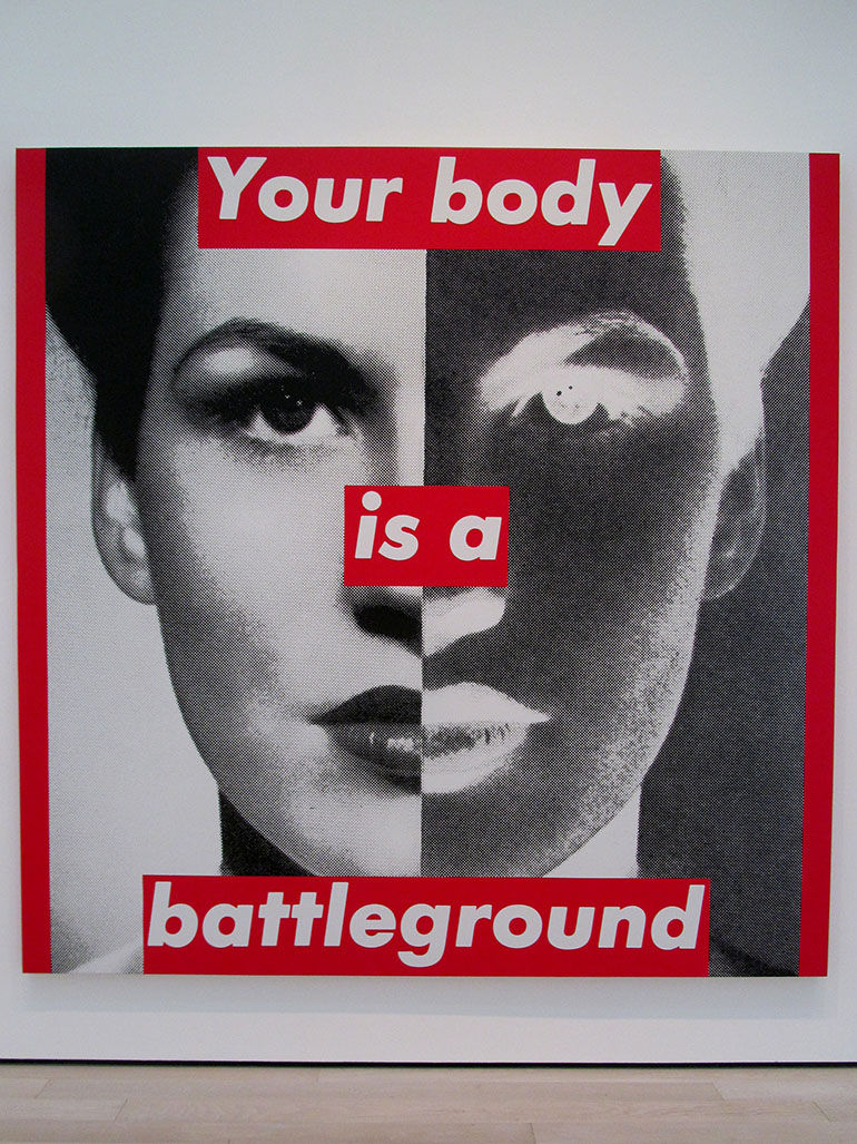 Untitled (Your Body is a Battleground), Barbara Kruger,  1989