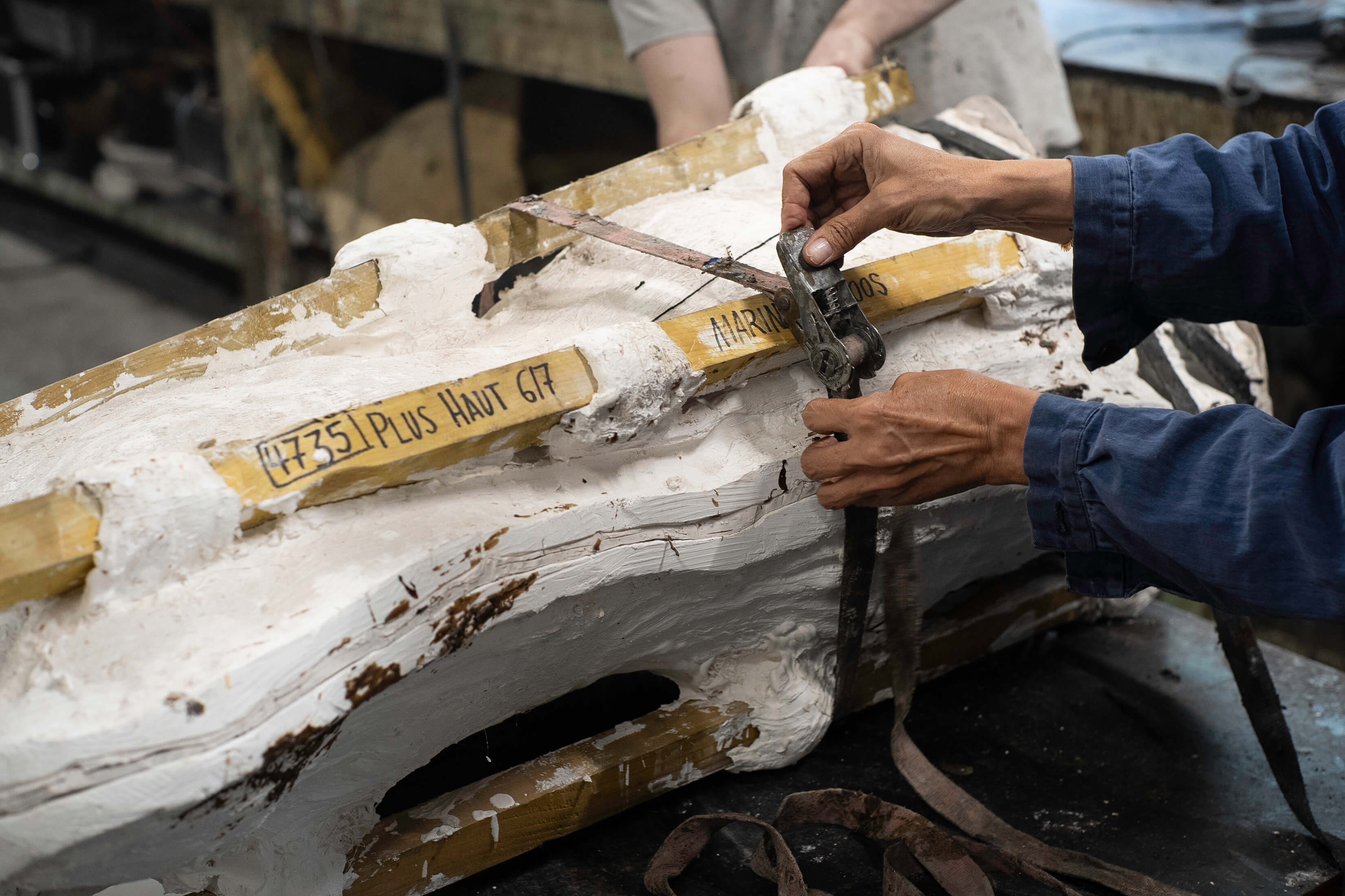 Process de création Marine de Soos : étape 2 le moulage, moule en élastomère