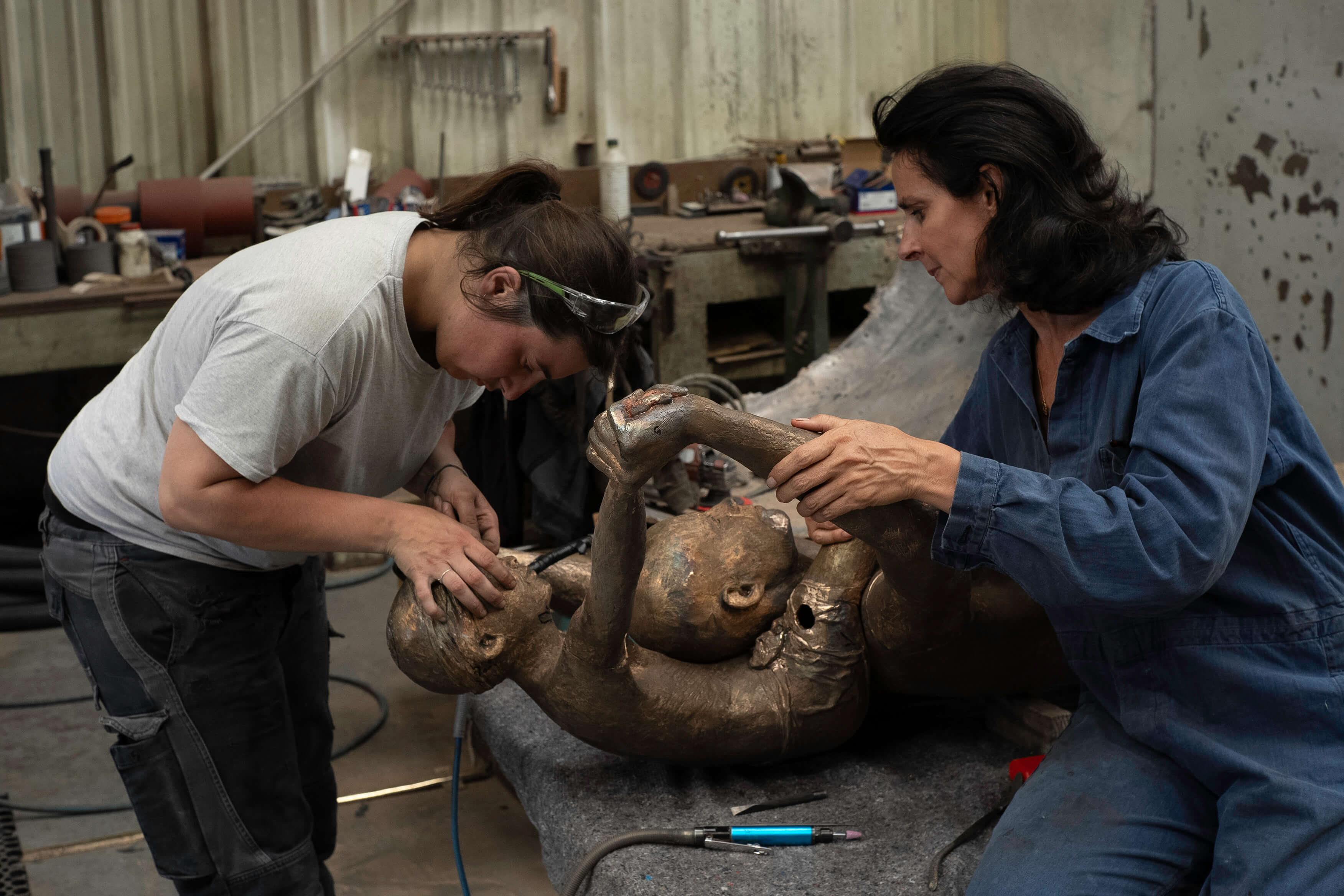 Process de création Marine de Soos : étape 5 ciselure
