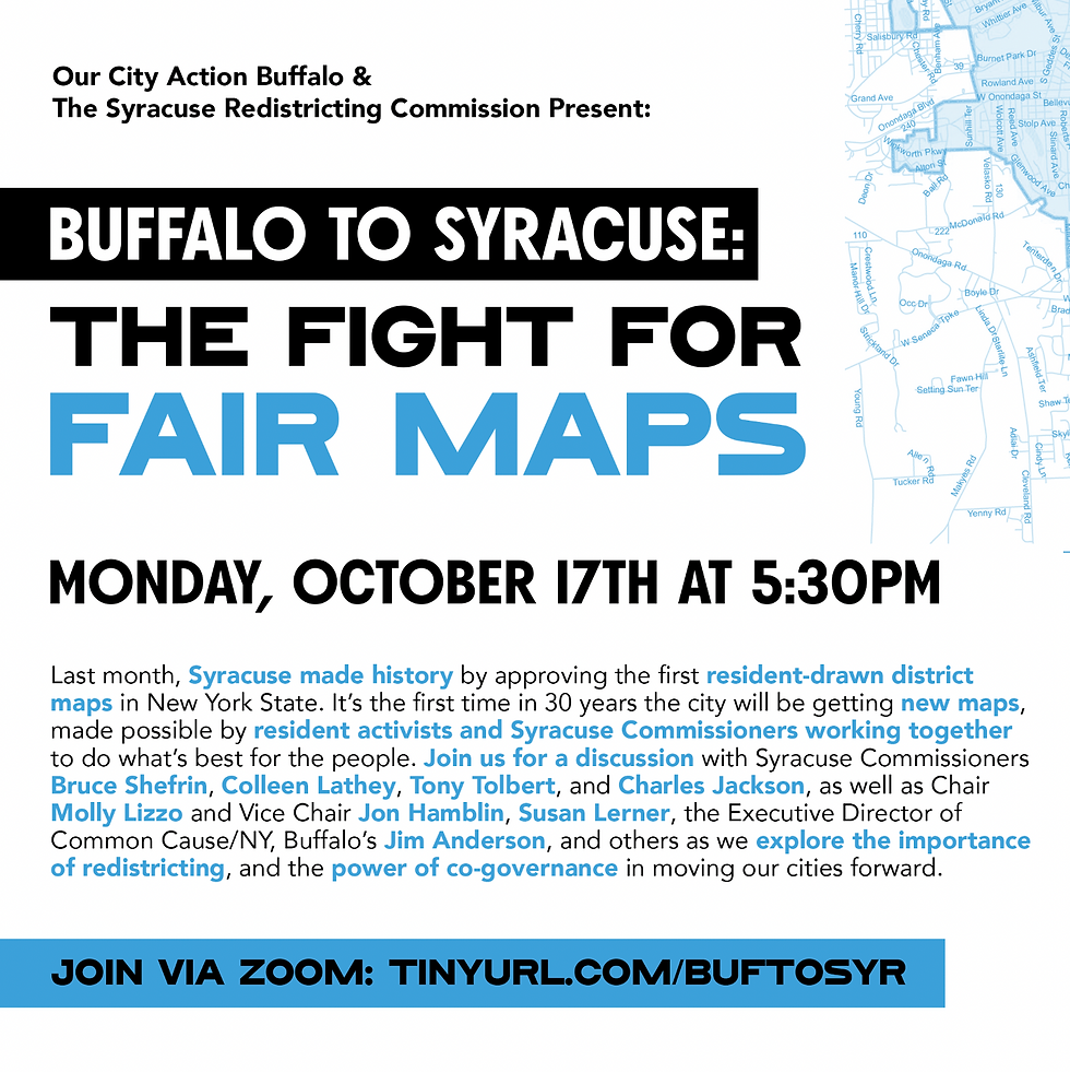 Buffalo to Syracuse: The Fight for Fair Maps