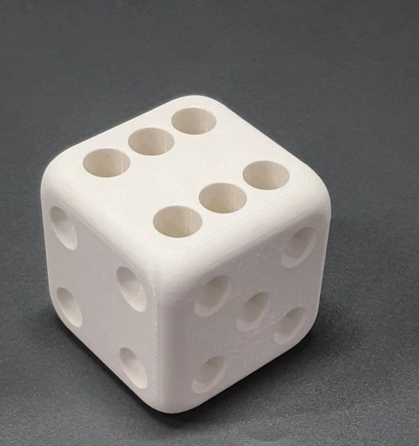 Porta Canetas - Dado 6 cm