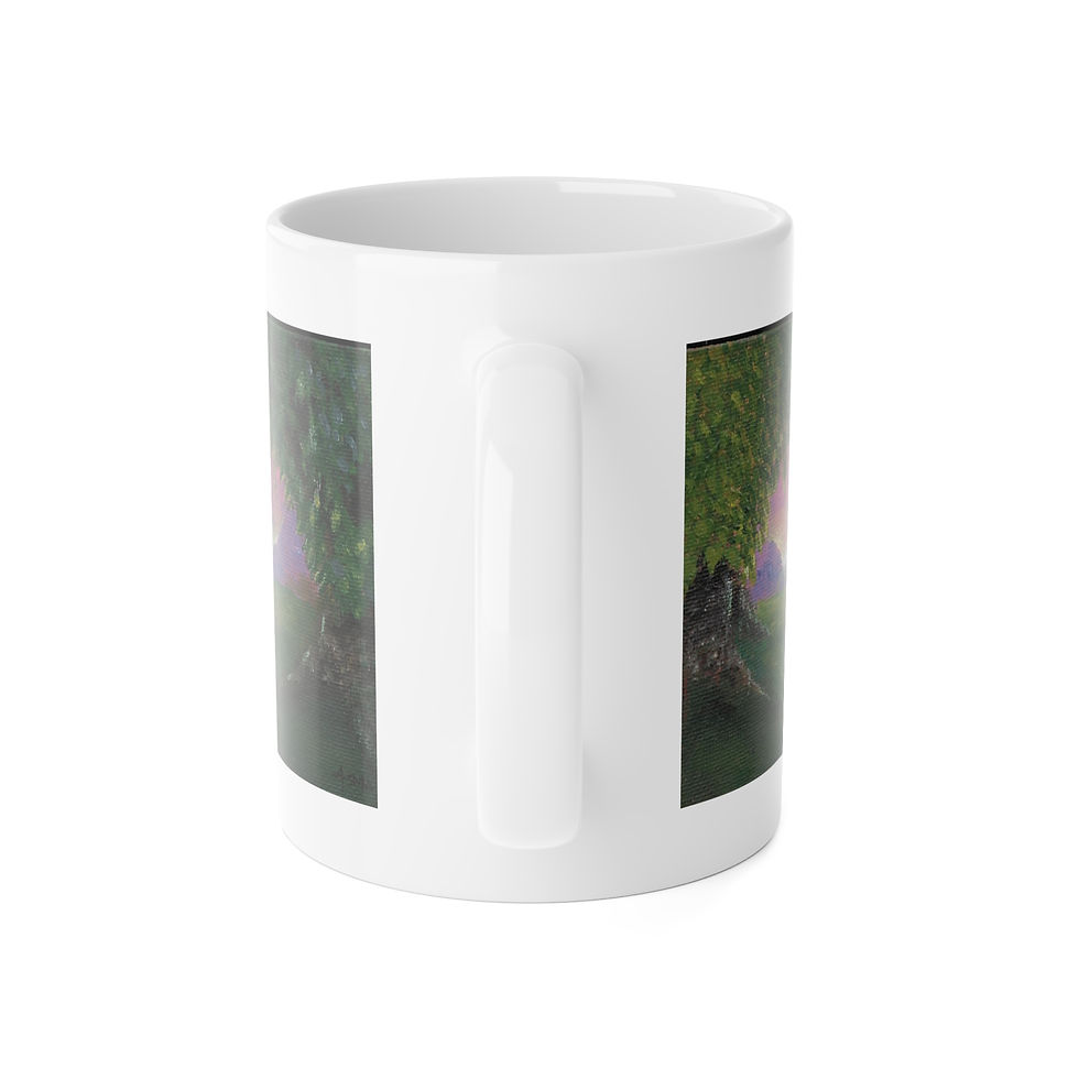 Thumbnail: Enchanted Forest | White Ceramic Mug, 11oz