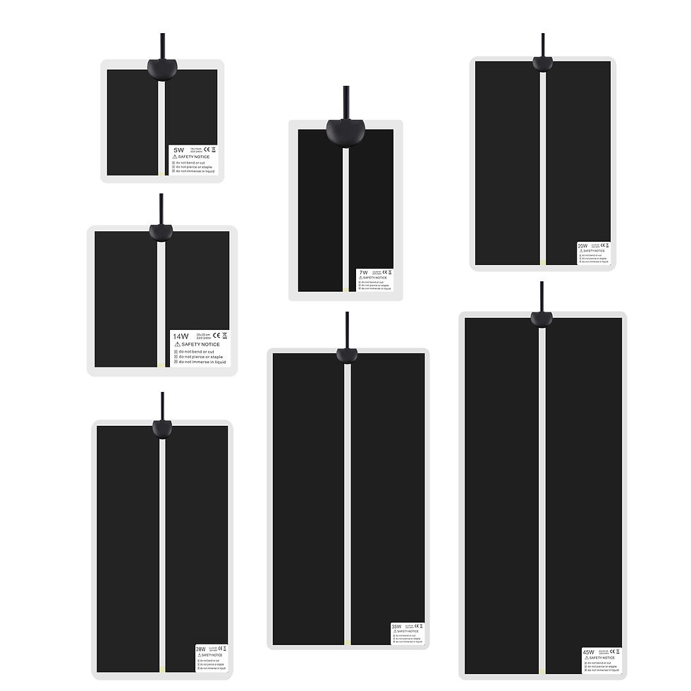 Thumbnail: 5-45W Reptiles Heat Mat Terrarium Climbing Pet Heating Warm Pads Adjustable Temp