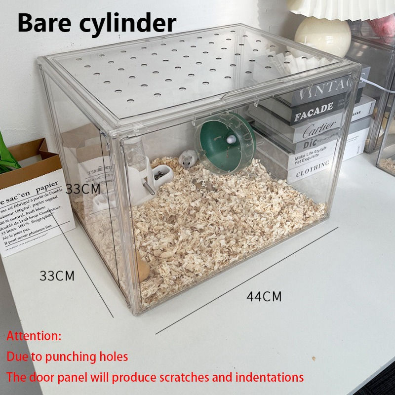 Thumbnail: Hamster Cage Guinea Pig Cages Detachable Anti-gnawing Transparent Acrylic Rodent