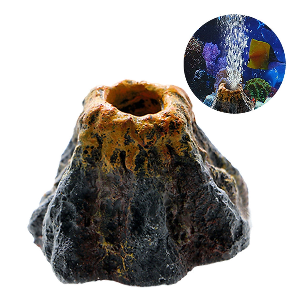 Thumbnail: Fish Tanks Landscaping Simulation Volcano Aquarium Accessories Rockery Aerator F