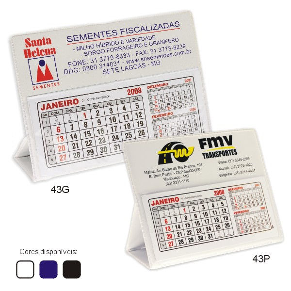 43G/43P -  Calendário de mesa Refil