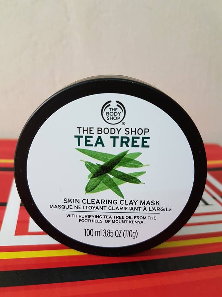 Mặt nạ tràm trà TEA TREE SKIN CLEARING CLAY MASK của thebodyshop