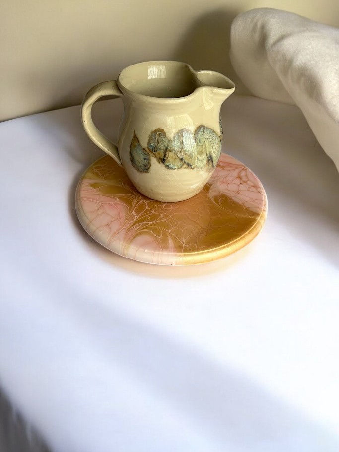 Pink trivet with Jug-Photoroom