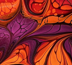 Orange Hex Coaster series fragment.jpg