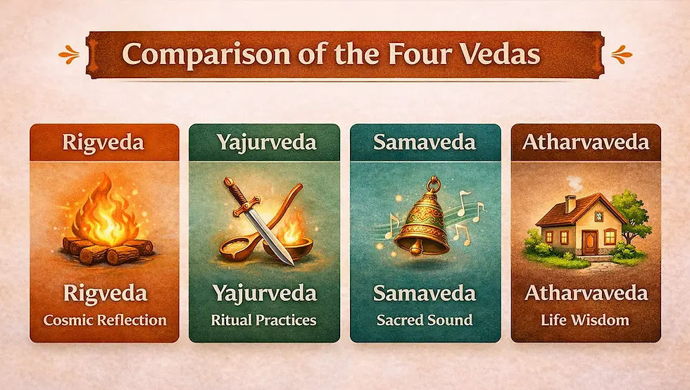 Comparison of the Four Vedas