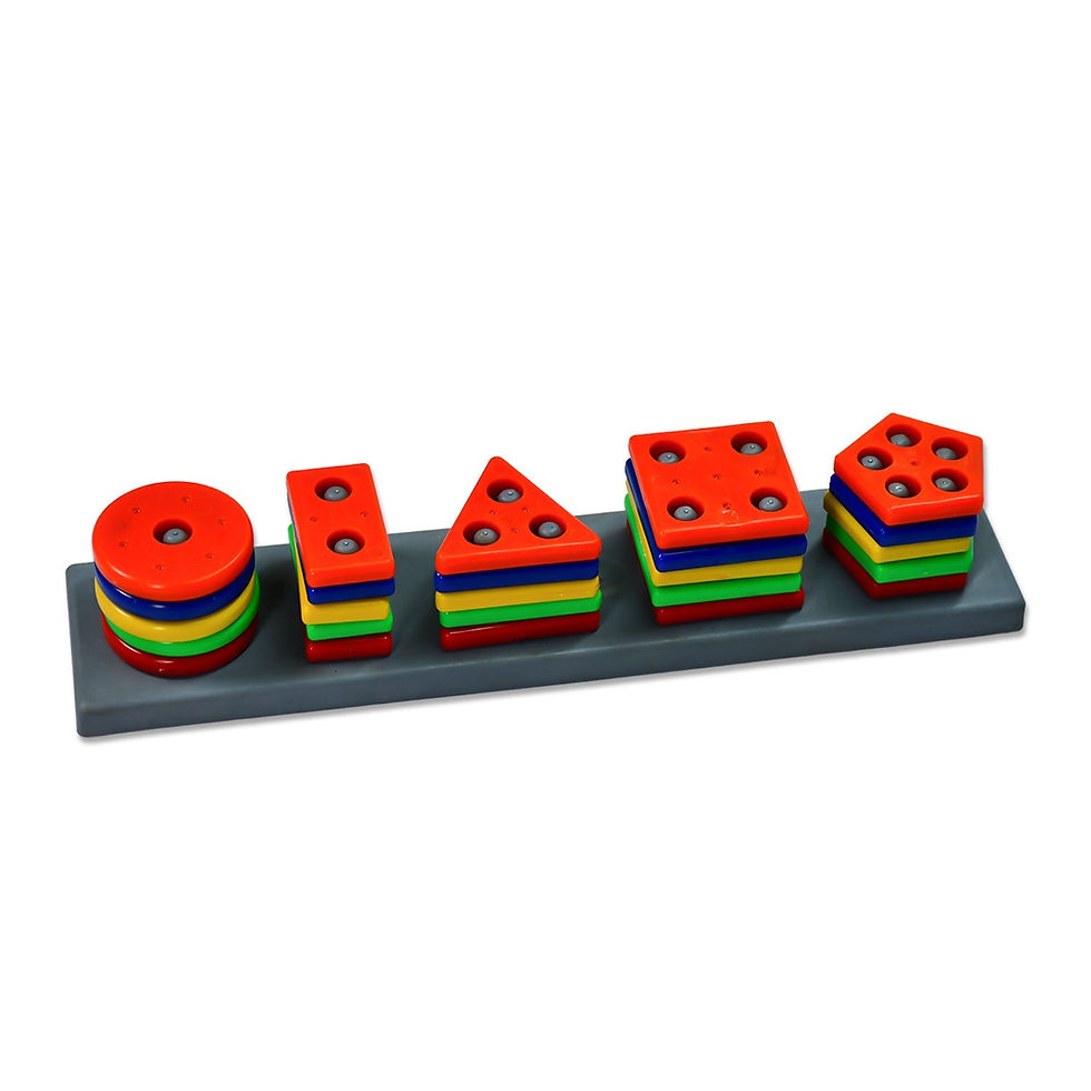 Thumbnail: Geometric 5-Angle Column Blocks - Educational Toy for Kids