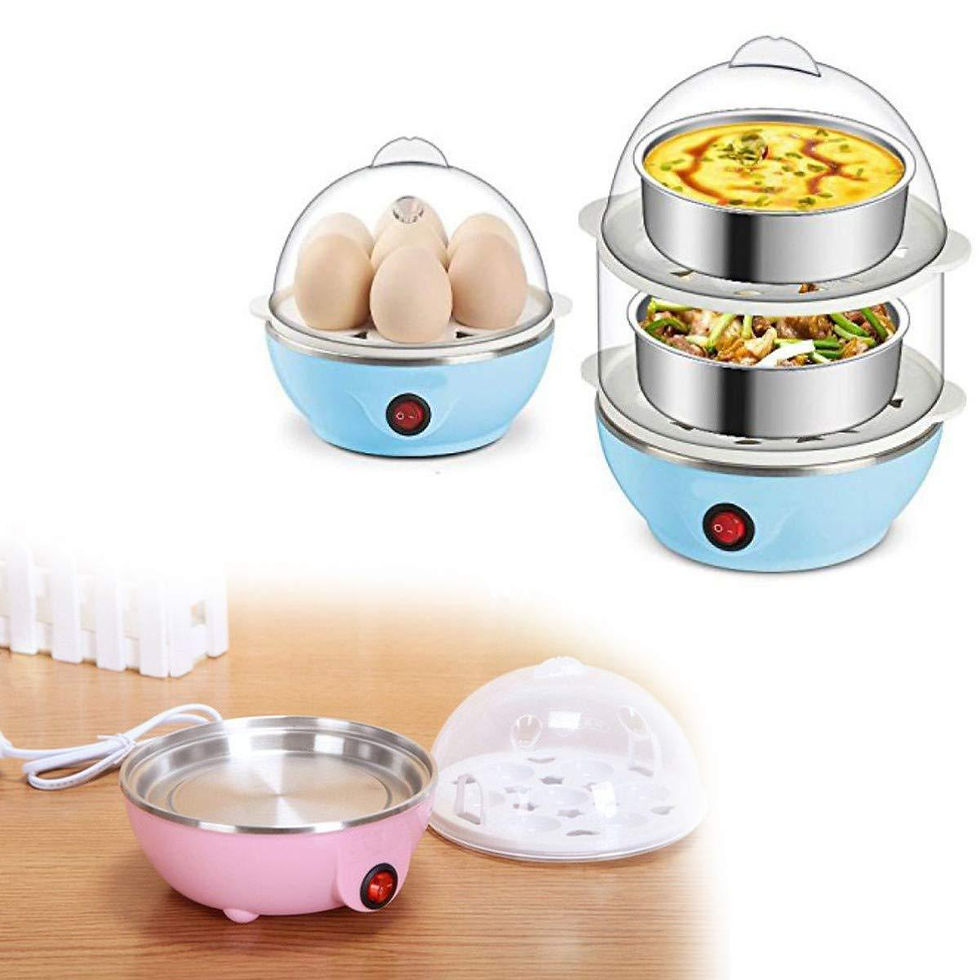 Thumbnail: Egg Boiler / Poacher / Cooker / Electric Steamer (2 Layer)