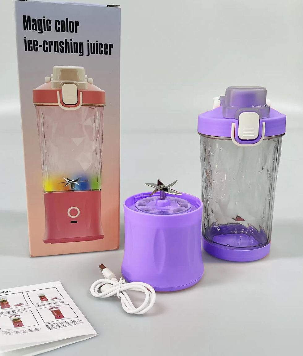 Thumbnail: Electric Crusher Juicer with Multicolor Light & 8 Blades (600 ML)