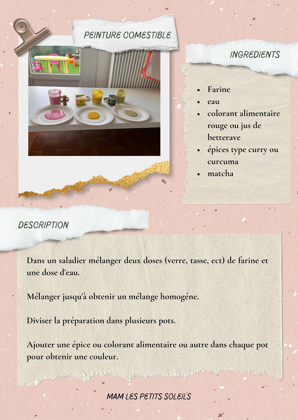La peinture comestible à la MAM