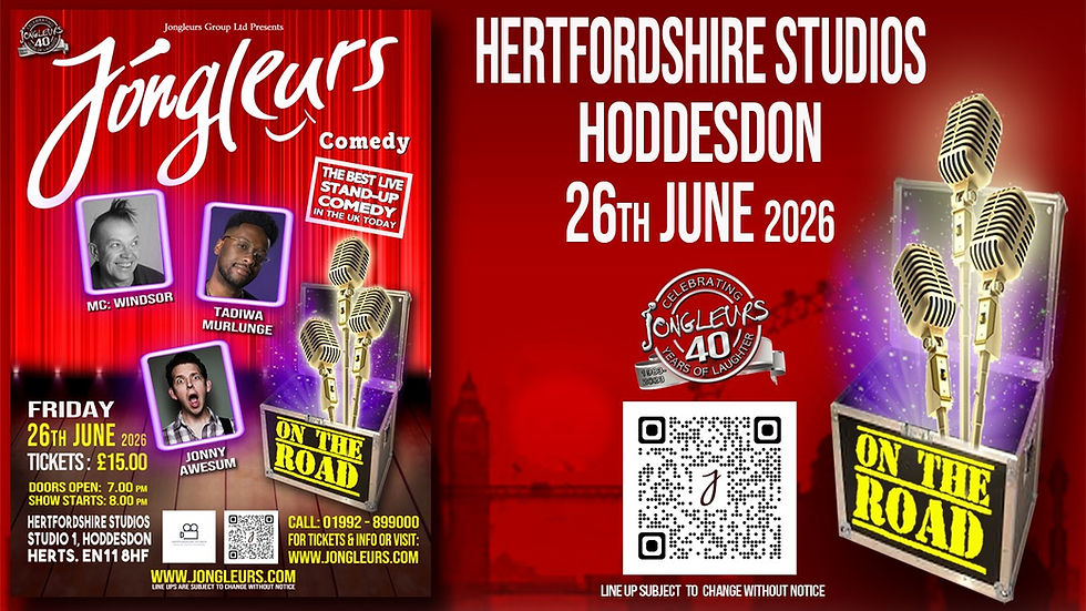 Jongleurs @HertfordshireStudios