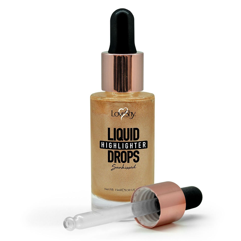 LoveShy Cosmetics Vegan Liquid Highlighter Drops, 15ml