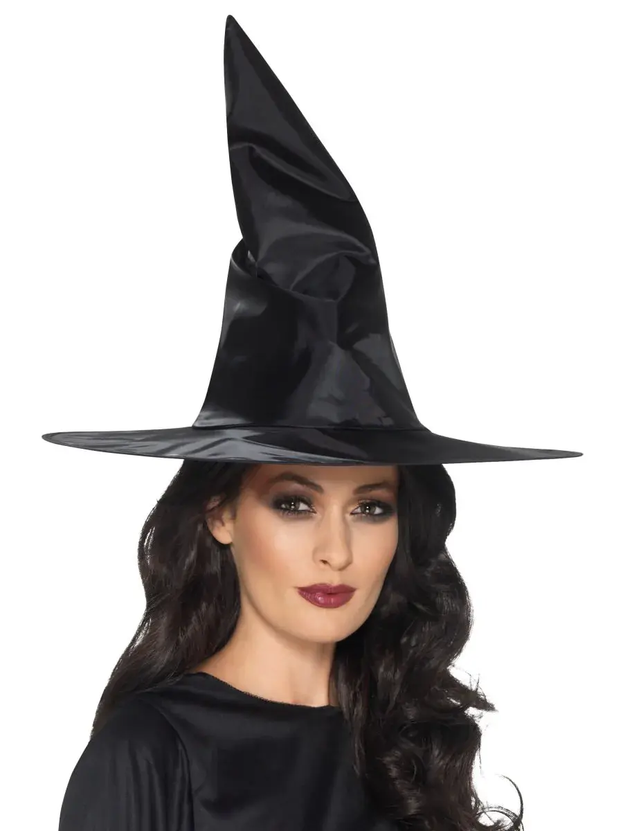 WITCH HAT, BLACK, SHINY
