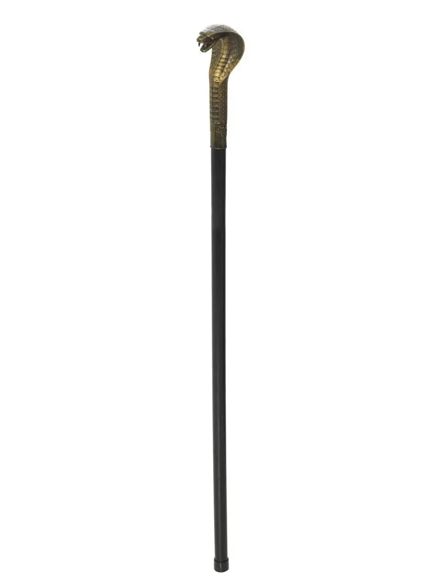 VOODOO WALKING STICK CANE, WITH SNAKE
