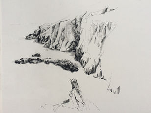 Fair Isle studies: looking out from Finniquoy