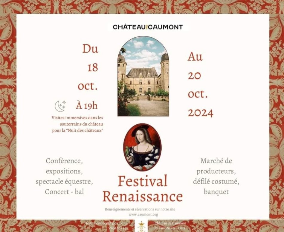 Festival renaissance Caumont Programmation Tournoi de Chevalerie