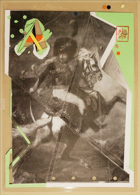 CERTIFICADO DE OFICIAL DE CAZADORES. COLLAGE PLASTIFICADO E INTERVENIDO.jpg