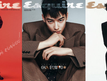 Cha Eun Woo looks fierce and brave in 'Esquire' x 'Saint Laurent'