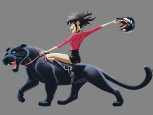 Noodle, da banda virtual Gorillaz, é nova embaixadora da Jaguar