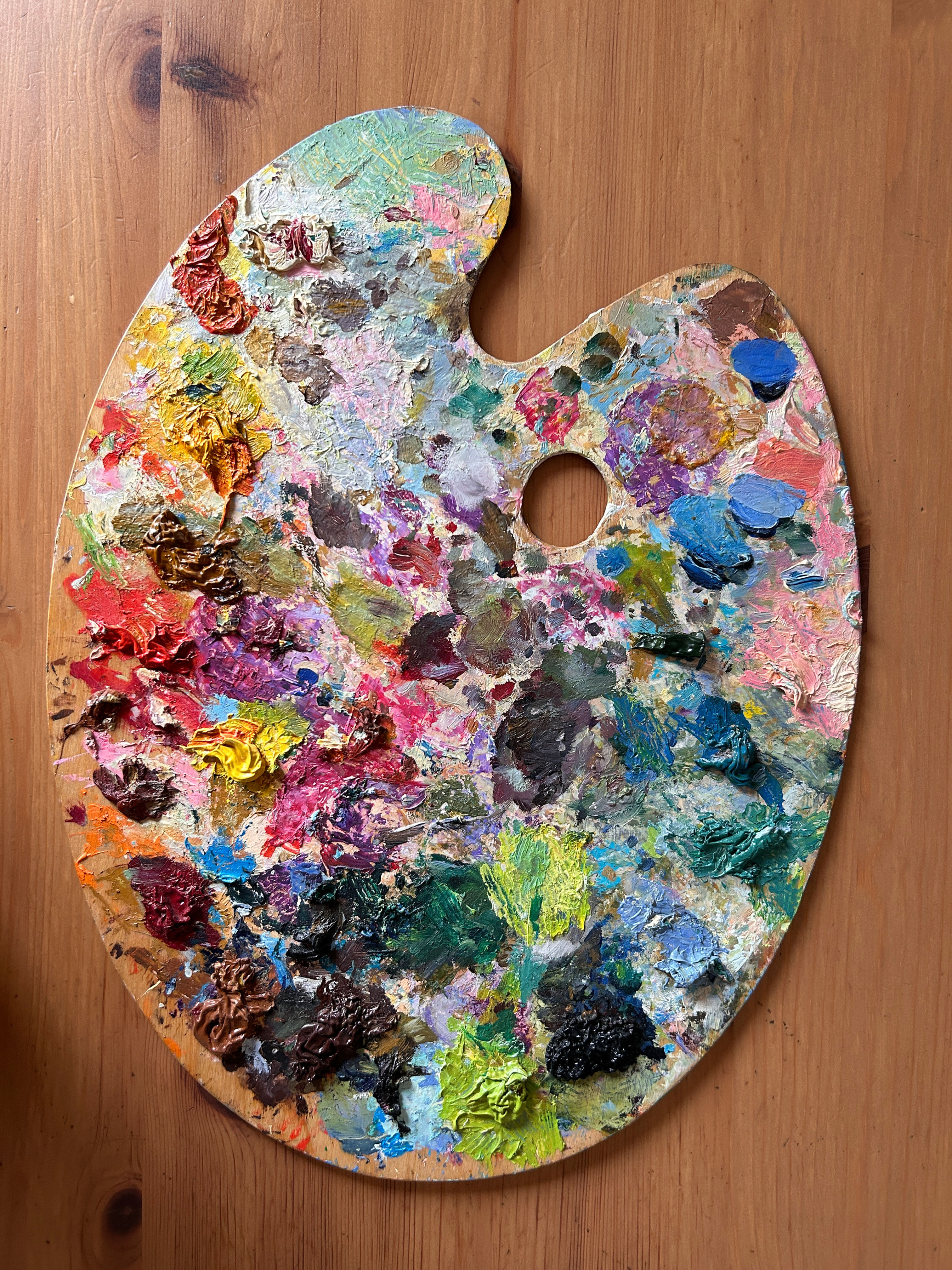 Artist's Palette | Petro Lebedynets | Oil on wood, 30 x 40 cm