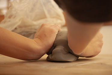 Hand-building pottery class