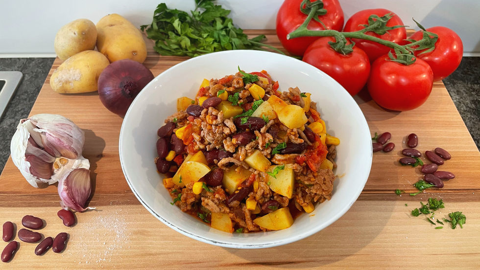 Kartoffeln Chili con Carne