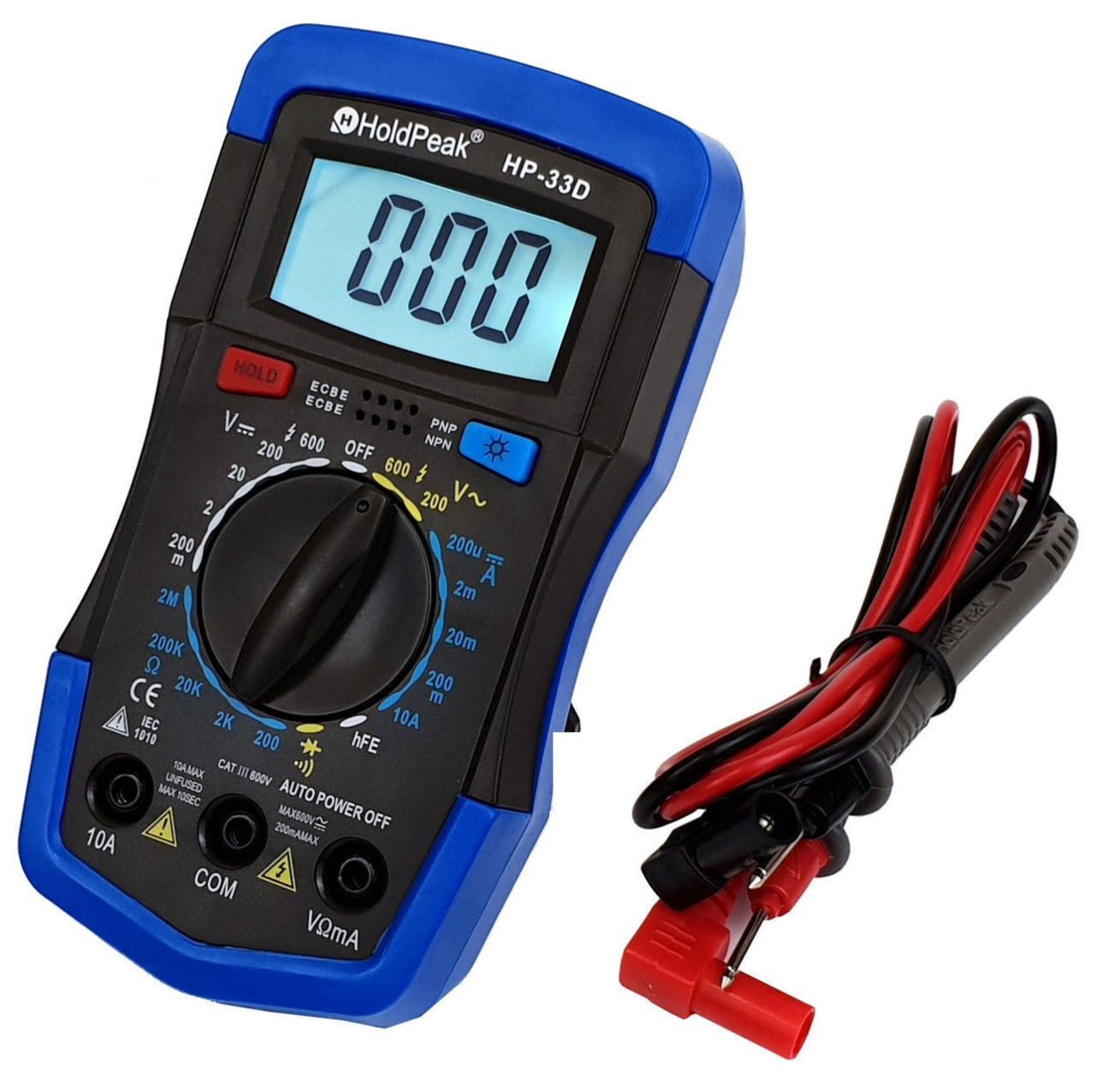 Multitester Digital HoldPeak HP-33D