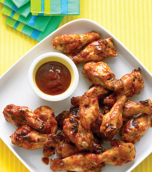 Yummy Brown-Sugar BBQ Chicken Drumettes and Sweet Maple Potatoes