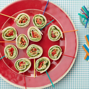 Yummy Basil Cream Cheese Roasted Turkey Pinwheel Sandwiches