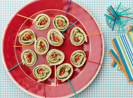 Yummy Basil Cream Cheese Roasted Turkey Pinwheel Sandwiches