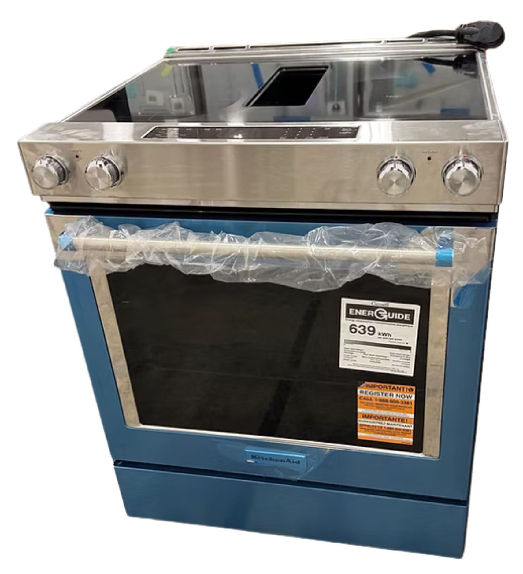 Kitchenaid 6.4 CF Electric Downdraft Range SS (16755 45)