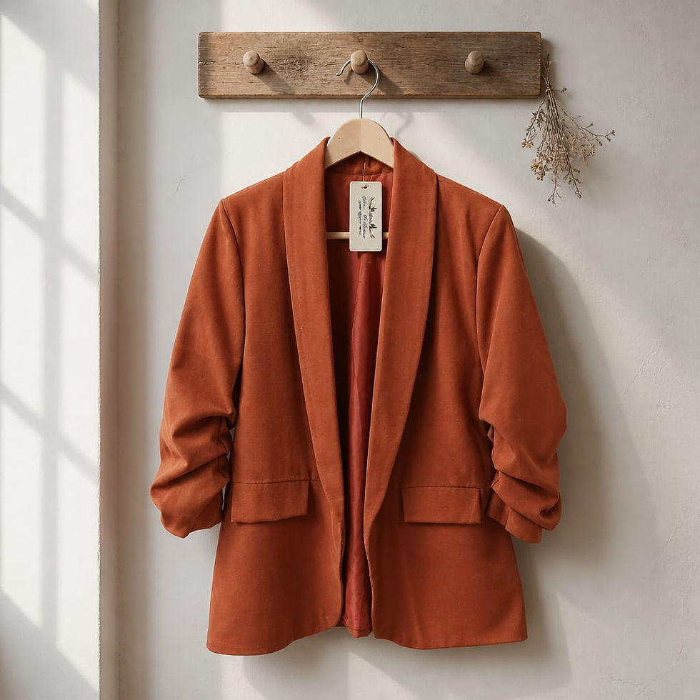 Thumbnail: Ruched Sleeve Blazer