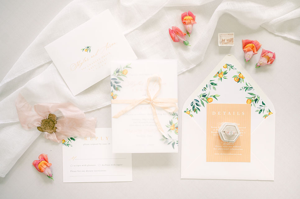 elegant simple wedding invitations