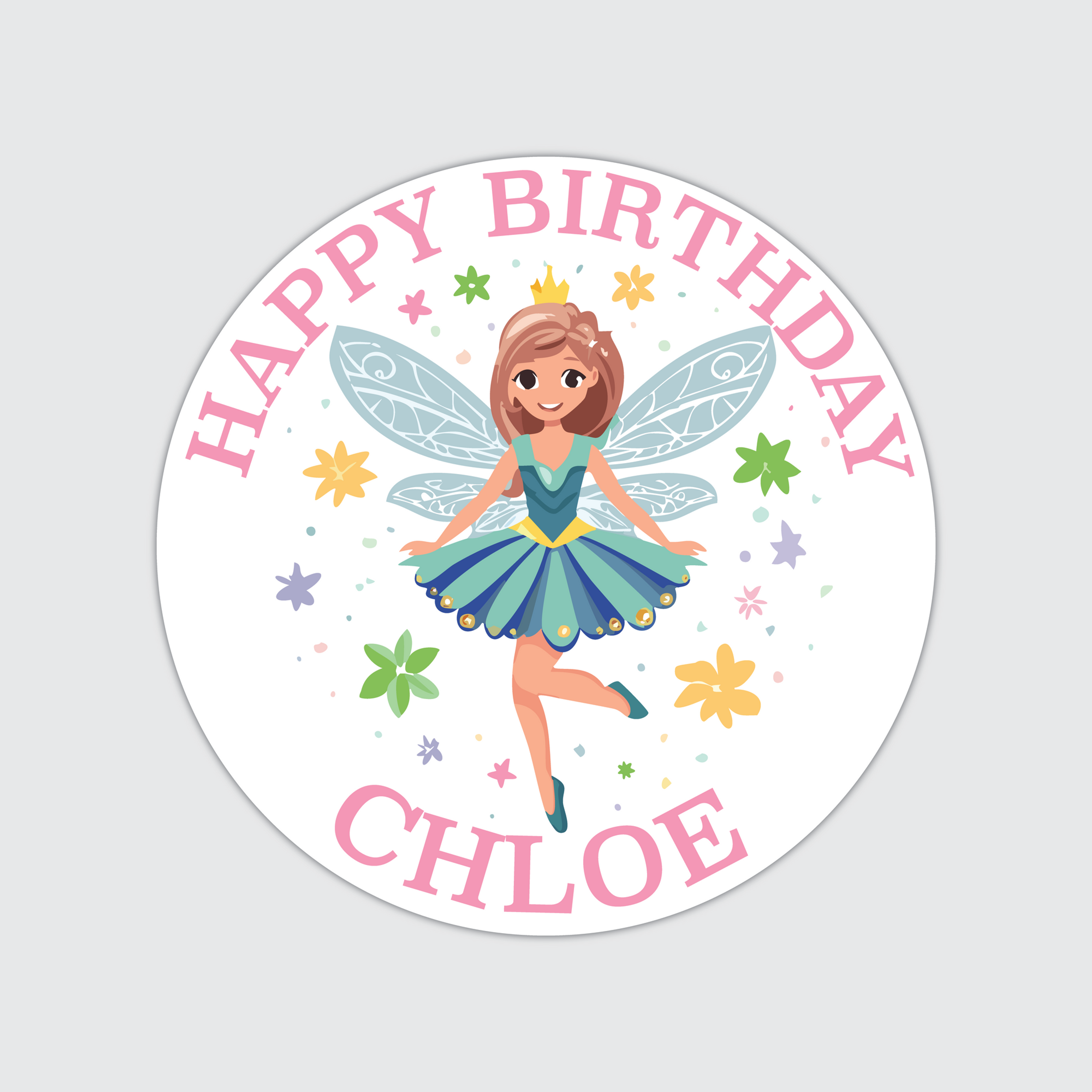 Personalised Fairy Present Gift Tag Sticker *Pack of 24*