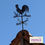 Thumbnail: Cockerel Silhouette Black Steel Weathervane